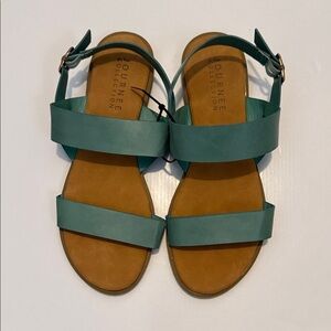 Journee Collection Women's Aqua Sandals